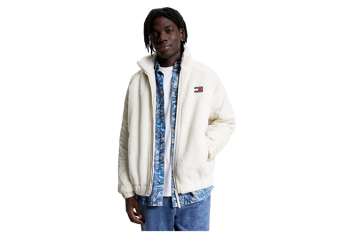 Tommy Jeans Tjm Mix Media Sherpa Jacket (DM0DM17236 YBH) Hall of Brands